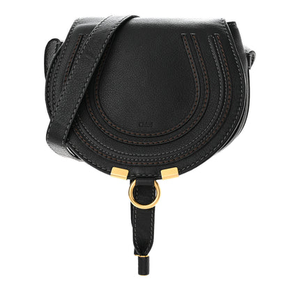 Chloe Calfskin Mini Marcie Round Crossbody Bag Black 1 of 10