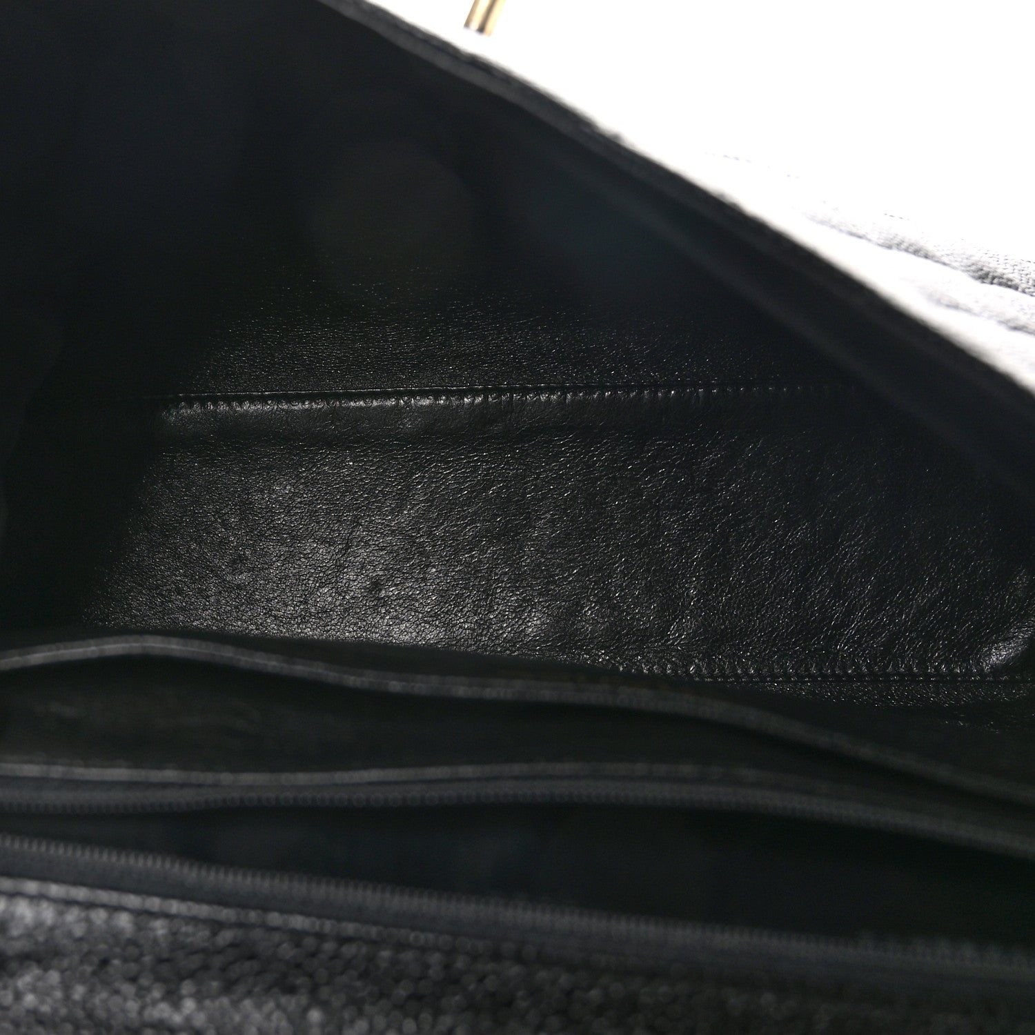Chanel Caviar Quilted Jumbo Kelly Flap Black 5 of 9