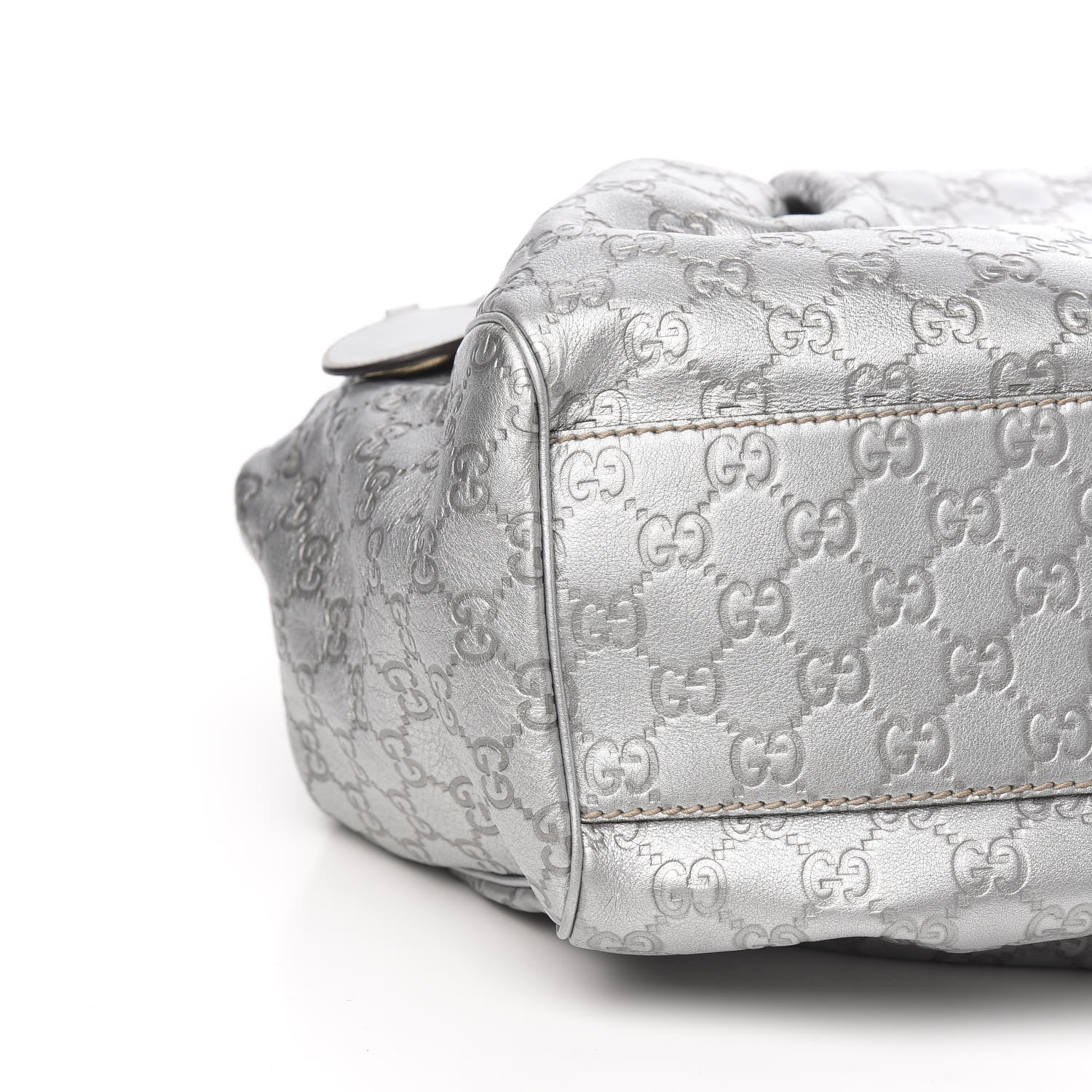 Gucci Guccissima Large Sukey Tote Silver 7 of 9