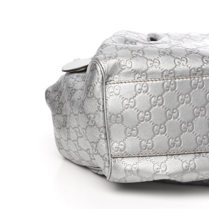 Gucci Guccissima Large Sukey Tote Silver 7 of 9