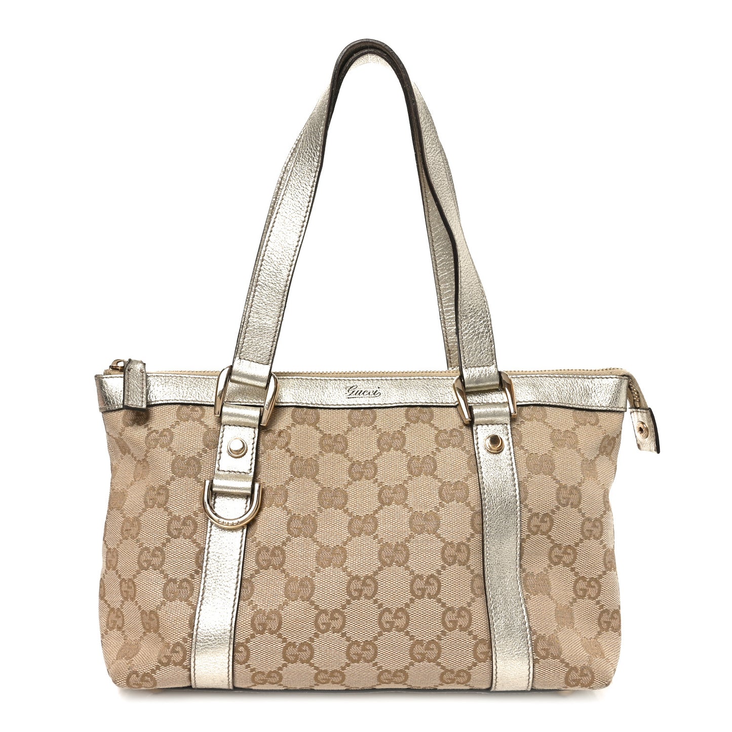 Monogram Small Abbey Tote  Gold