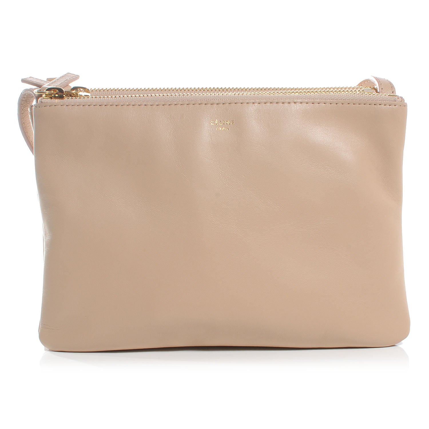 Celine Leather Trio Crossbody Bag Powder 1 of 8