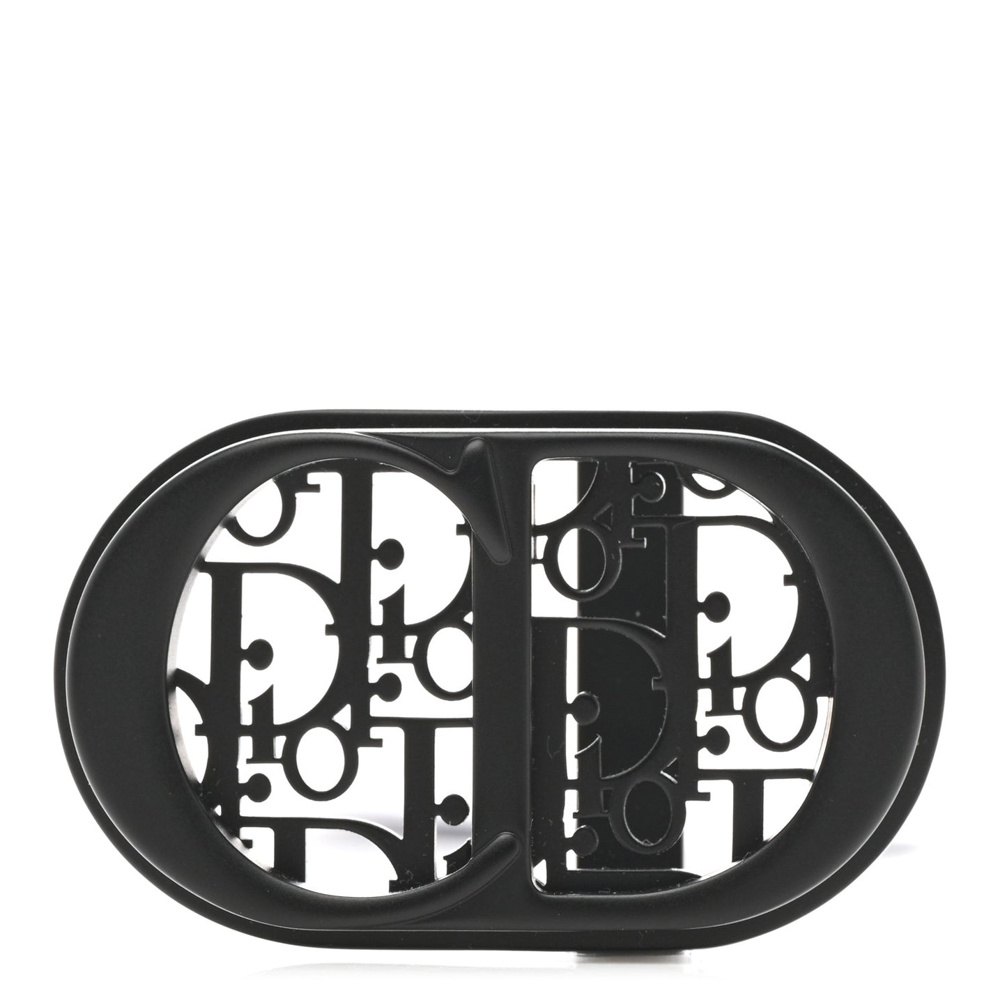 Metal CD Oblique 35mm Belt Buckle Black