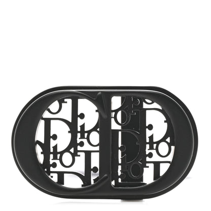 Christian Dior Metal CD Oblique 35mm Belt Buckle Black 1 of 4