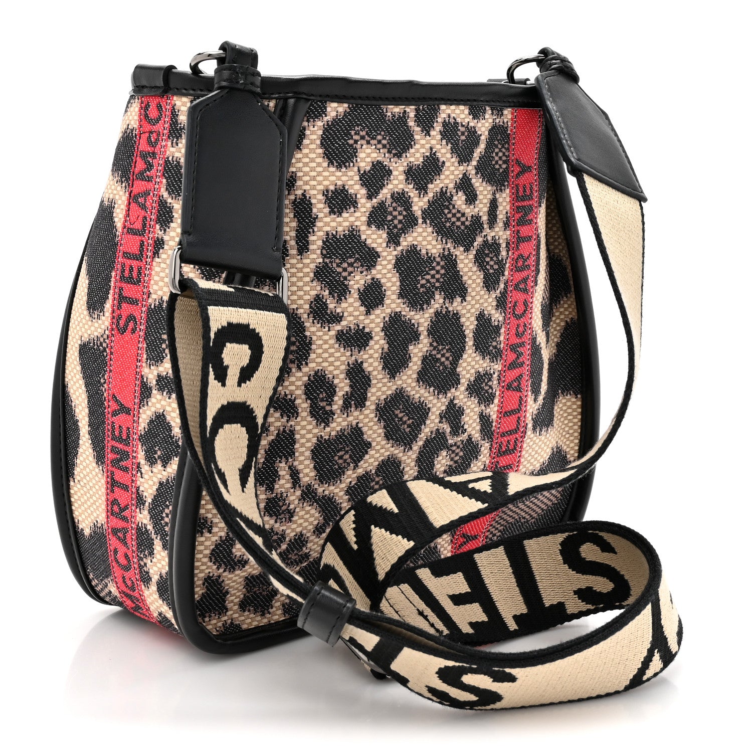 Stella McCartney Eco Leopard Logo Mini Crossbody Black 3 of 10