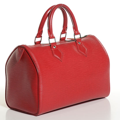 Louis Vuitton Epi Speedy 30 Rouge 3 of 7