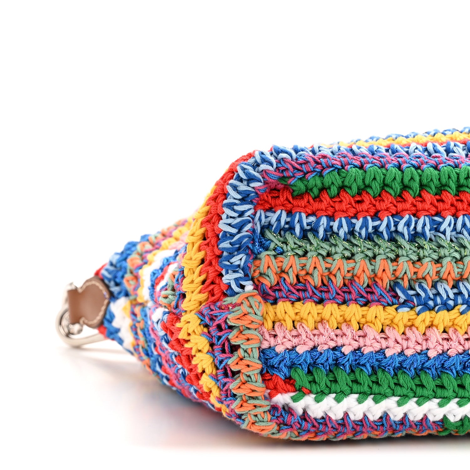 Miu Miu Fabric Crochet Pouch Multicolor 1786281 – FASHIONPHILE