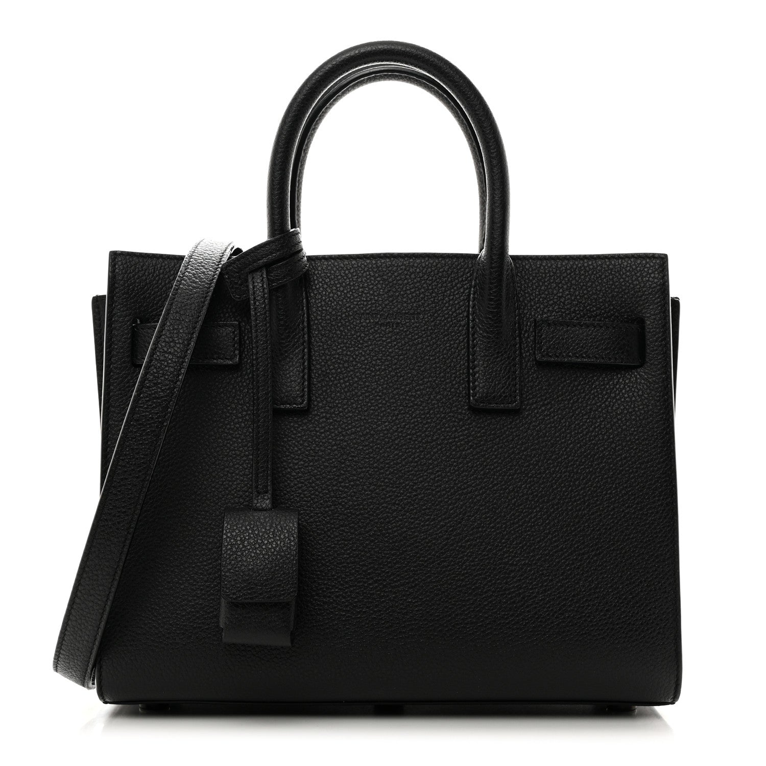 Saint Laurent Grained Calfskin Nano Sac De Jour Black 1 of 10