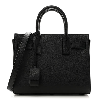 Saint Laurent Grained Calfskin Nano Sac De Jour Black 1 of 10