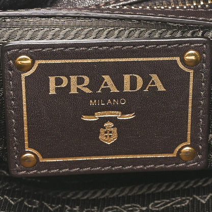Prada Tessuto Nylon Vitello Daino Hobo Bruciato 6 of 9