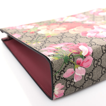 Gucci GG Supreme Monogram Blooms Large Cosmetic Case Beige Multicolor Dry Rose 8 of 9