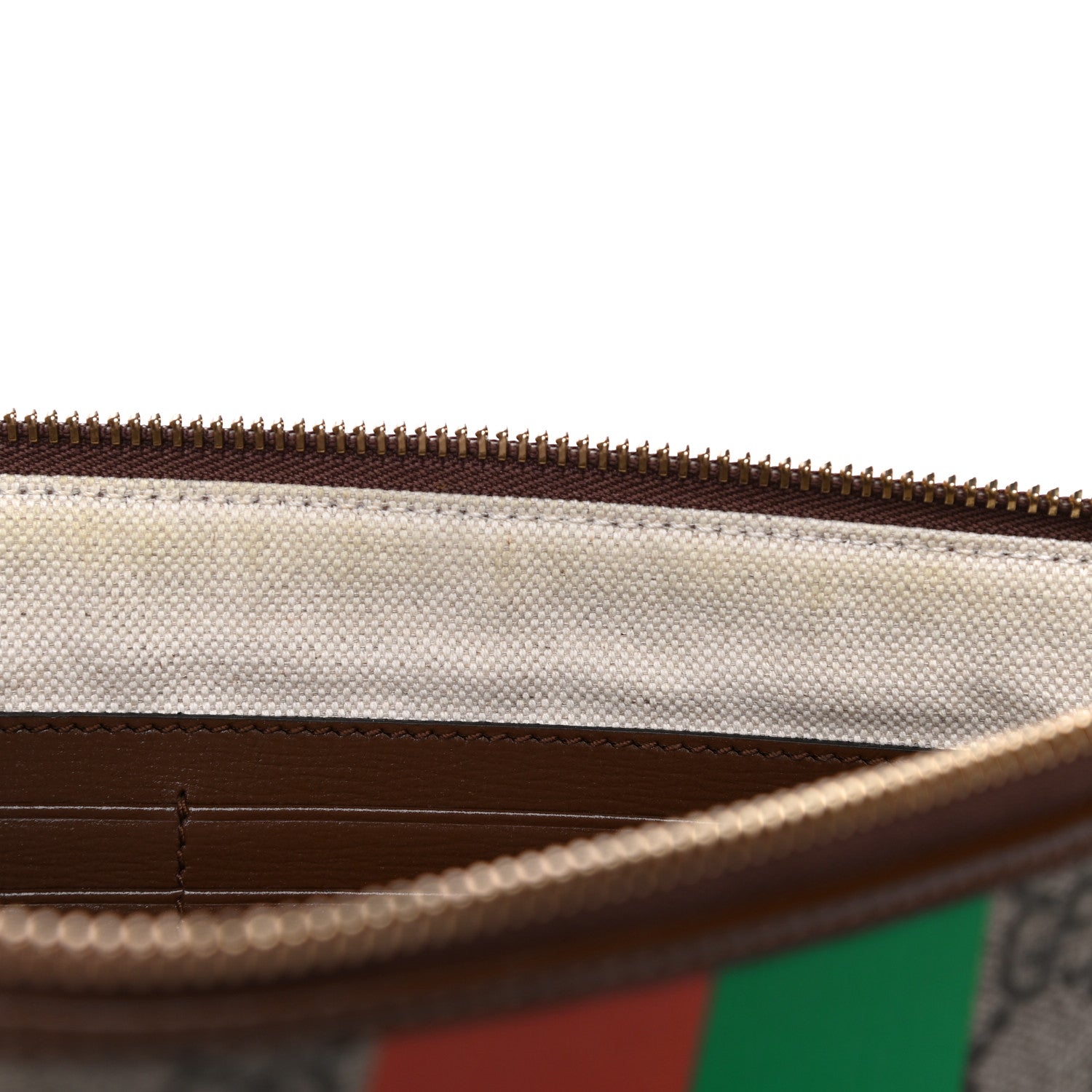 Gucci GG Supreme Monogram Fake/Not Interlocking G Documents Holder Beige Brown Sugar 10 of 10