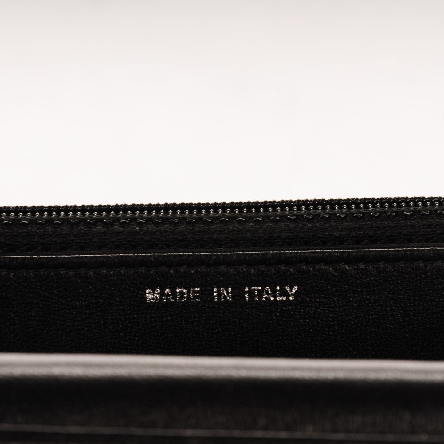Distressed Patent Calfskin Quilted Wallet on Chain WOC Black