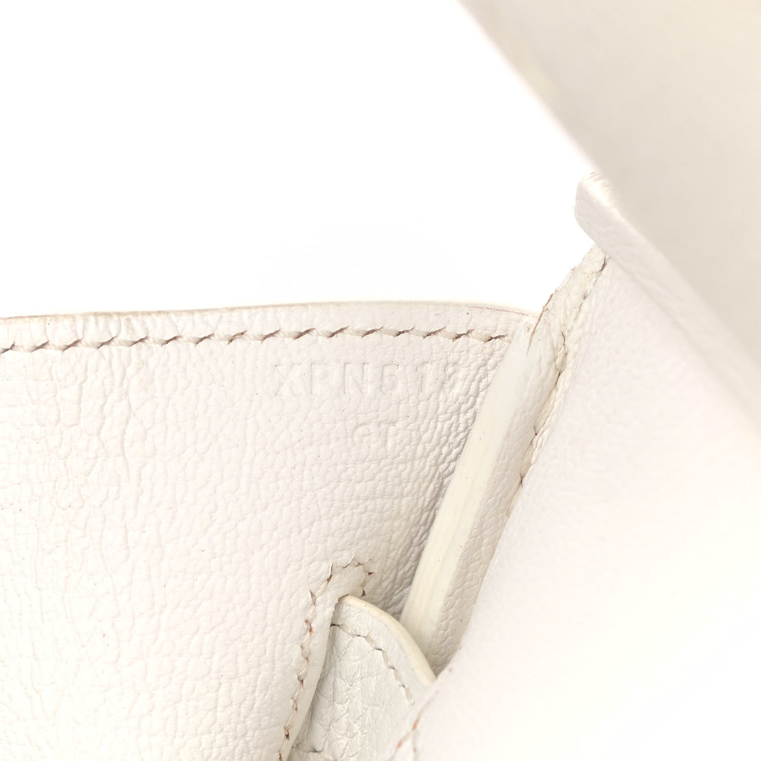 Hermes Taurillon Clemence Birkin 35 White 8 of 10
