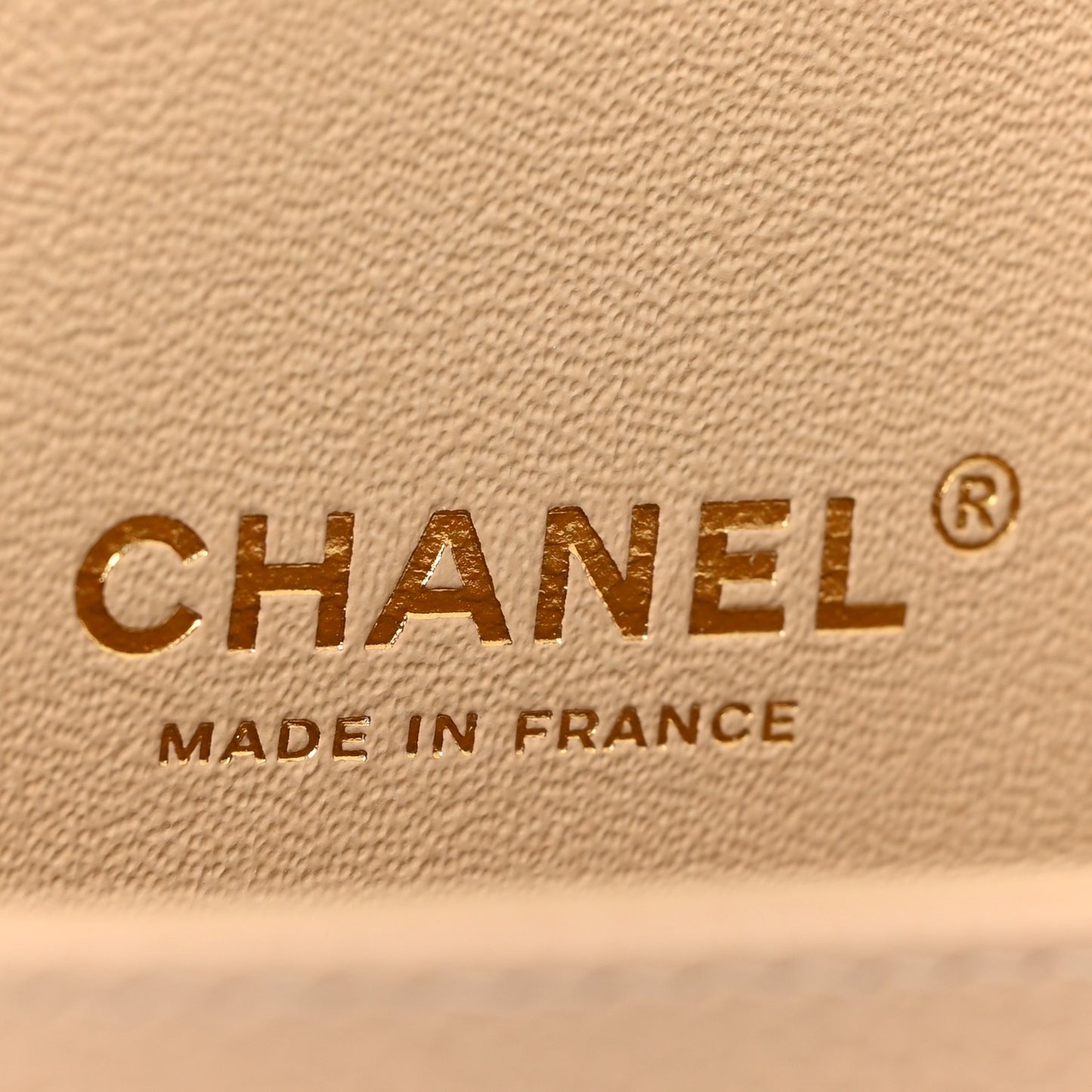 Caviar Quilted Medium Double Flap Beige Clair