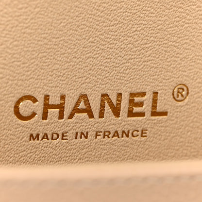 Chanel Caviar Quilted Medium Double Flap Beige Clair 7 of 14