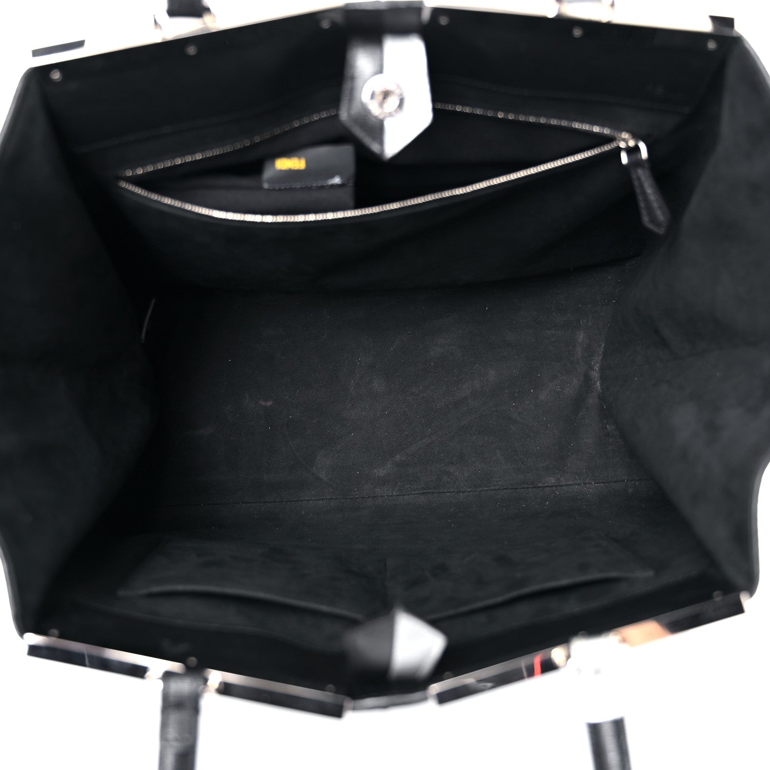 Fendi Vitello Elite Bi Color 3Jours Tote Argento Black 5 of 28