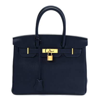 Hermes Togo Birkin 30 Bleu Nuit 1 of 12