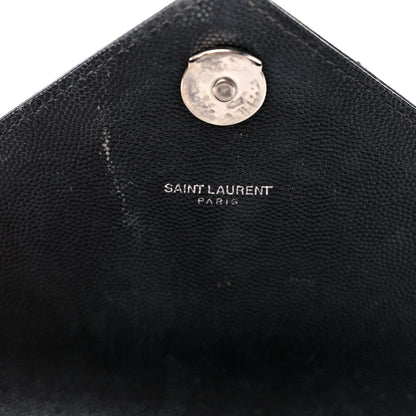 Saint Laurent Grain De Poudre Textured Mixed Matelasse Triquilt Medium Monogram Satchel Black 7 of 18