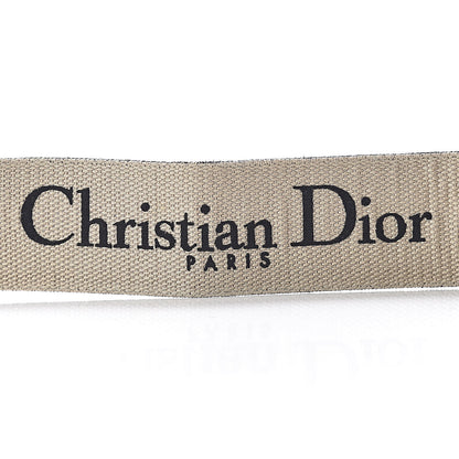 Christian Dior Canvas Embroidered Shoulder Strap Blue 4 of 5