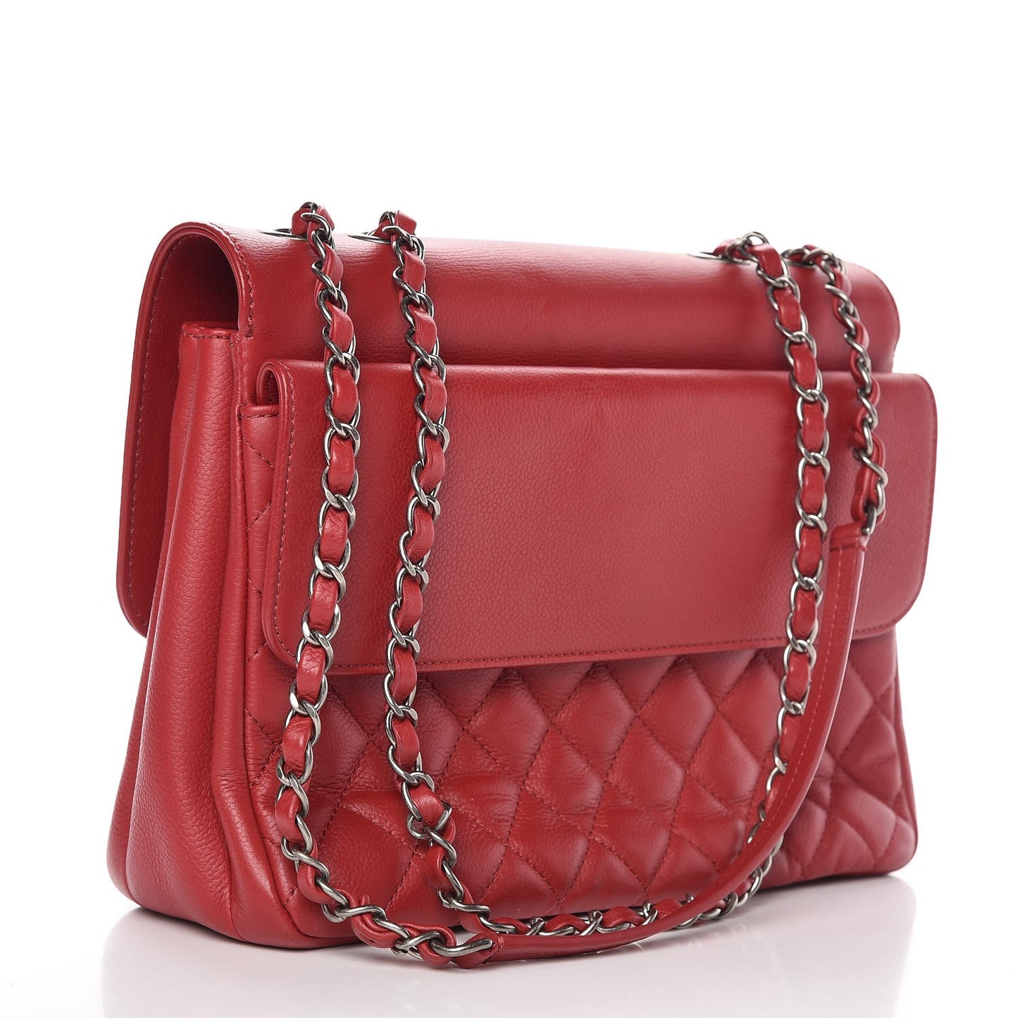 Caviar Quilted All About Flap Bag Red