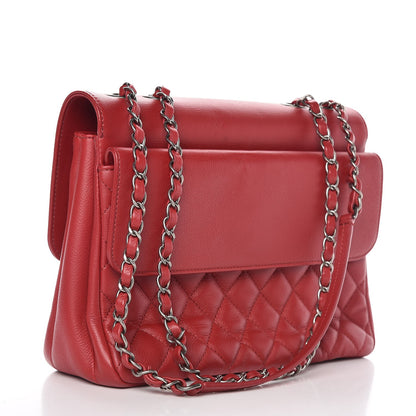 Chanel Caviar Quilted All About Flap Bag Red 4 of 14
