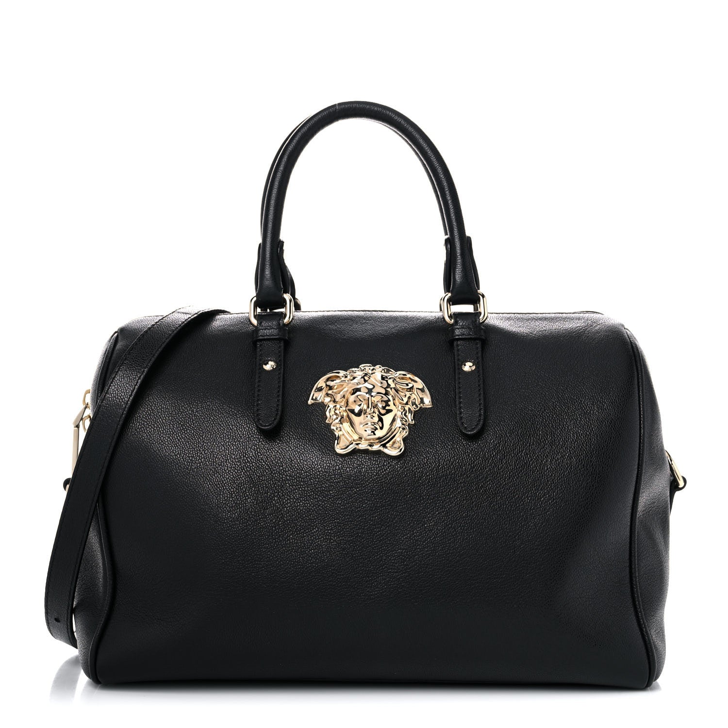 Versace Calfskin Palazzo Duffle Bag Black 1 of 11