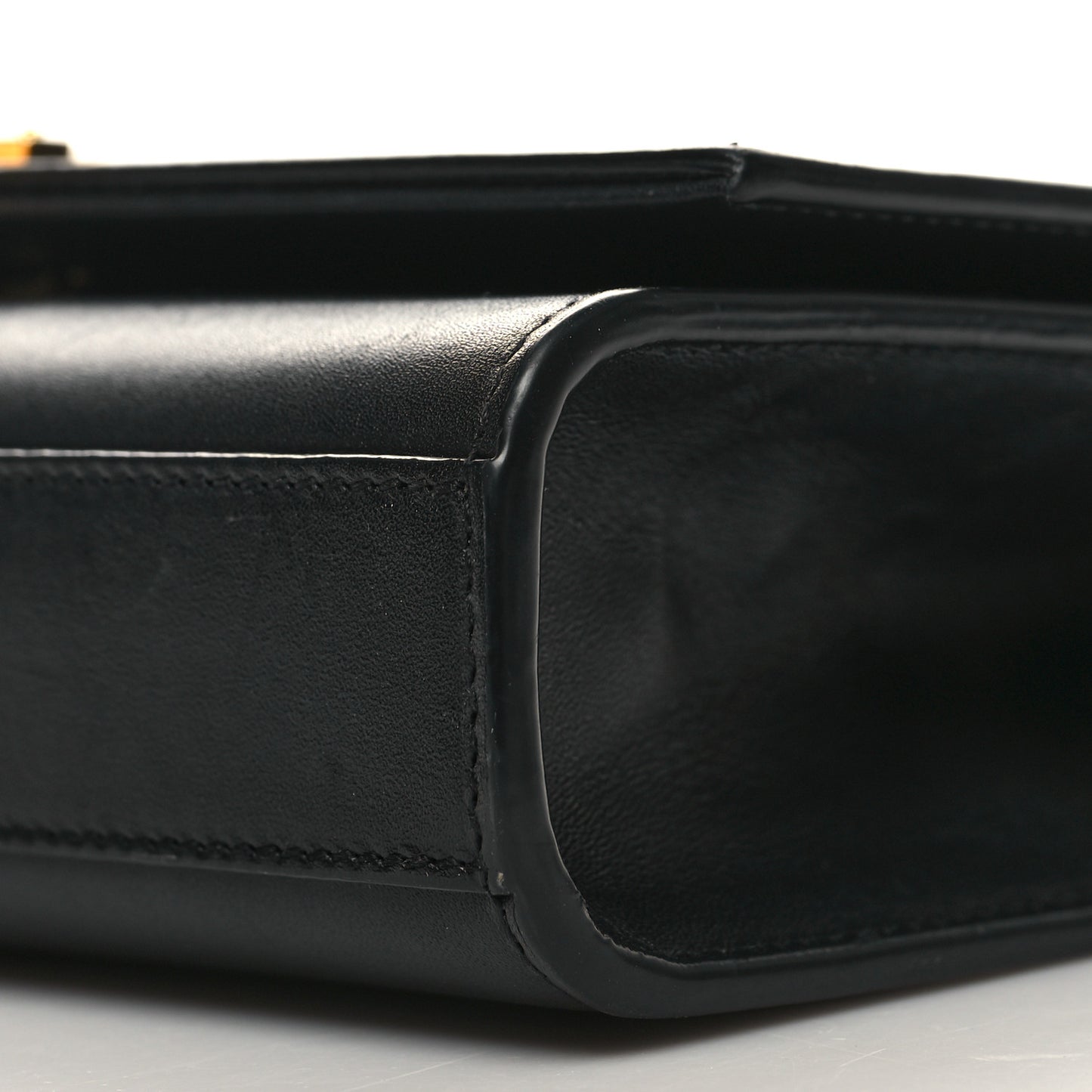 Calfskin Small Classic Monogram Kate Tassel Satchel Black