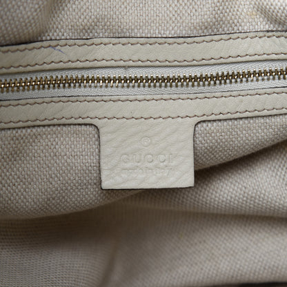 Gucci Pebbled Calfskin Large Soho Shoulder Bag Off White 13 of 15