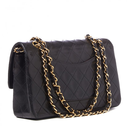 Chanel Lambskin Quilted Medium Double Flap Black 2 of 9