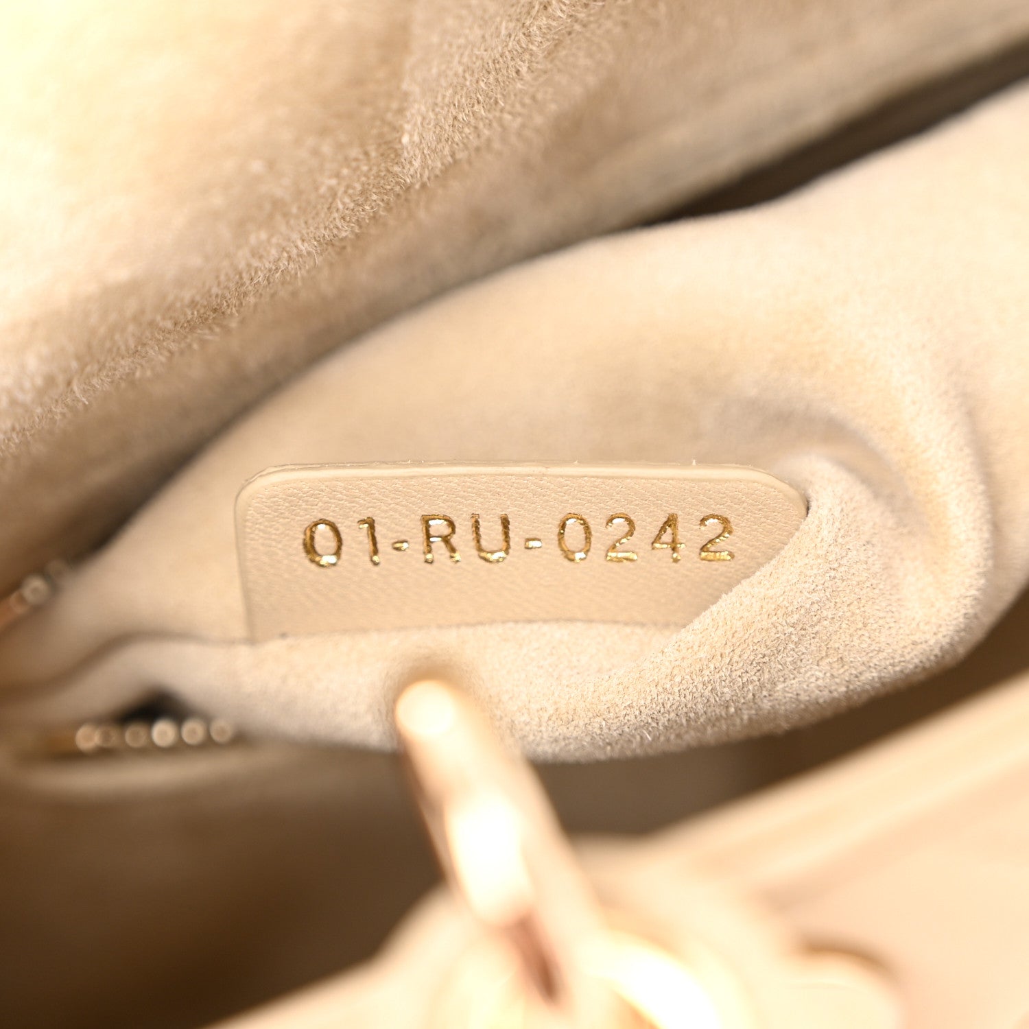 Christian Dior Lambskin Cannage Small My ABCDior Lady Dior Beige 7 of 11