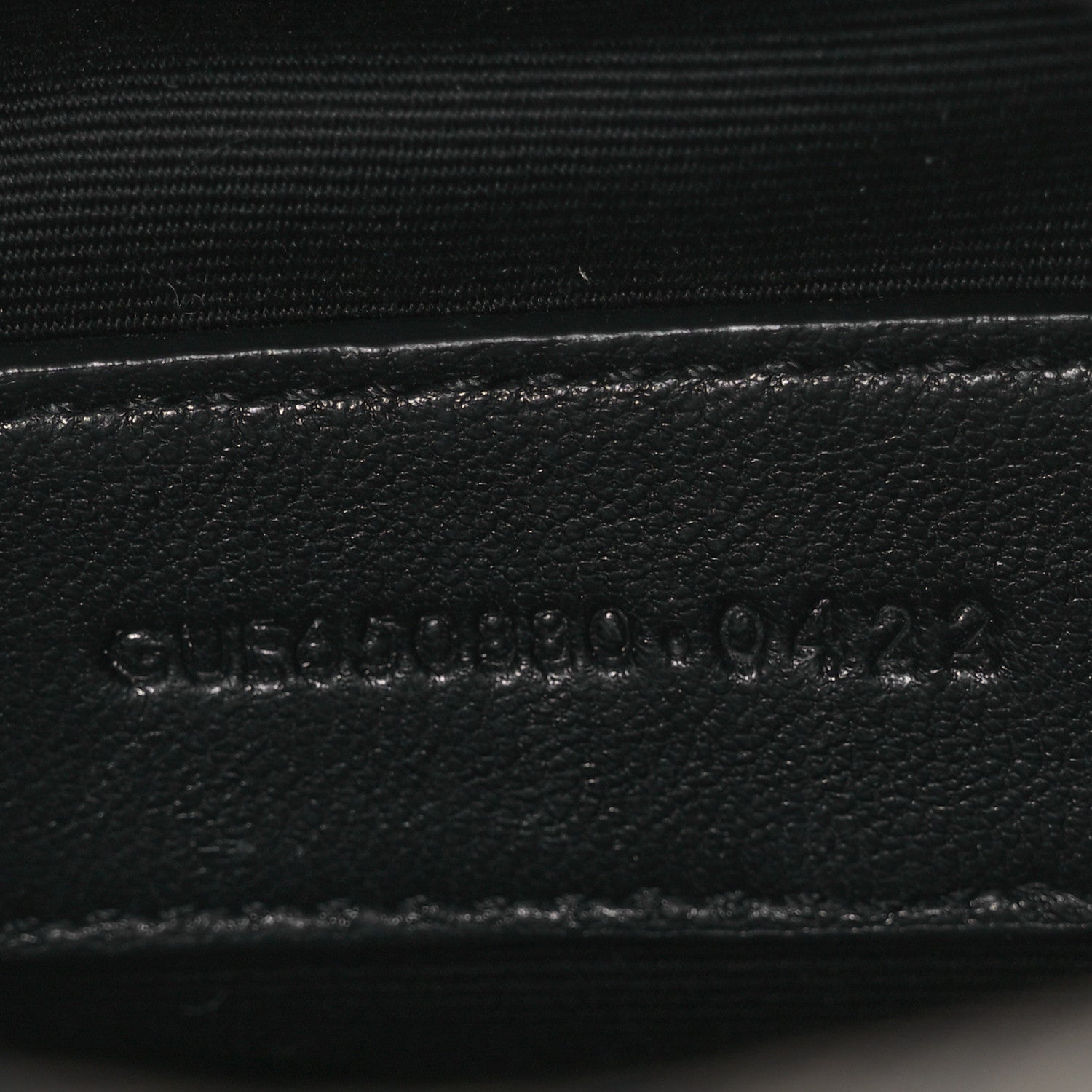 Saint Laurent Denim Quilted Monogram Loulou Puffer Pouch Clutch Blue Gray Light Azur 7 of 7