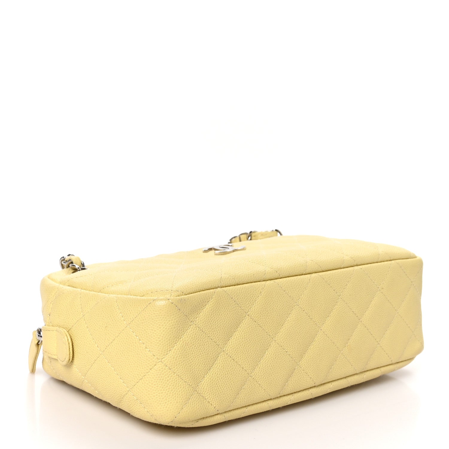 Chanel Caviar Quilted Timeless Camera Case Yellow 4 of 10