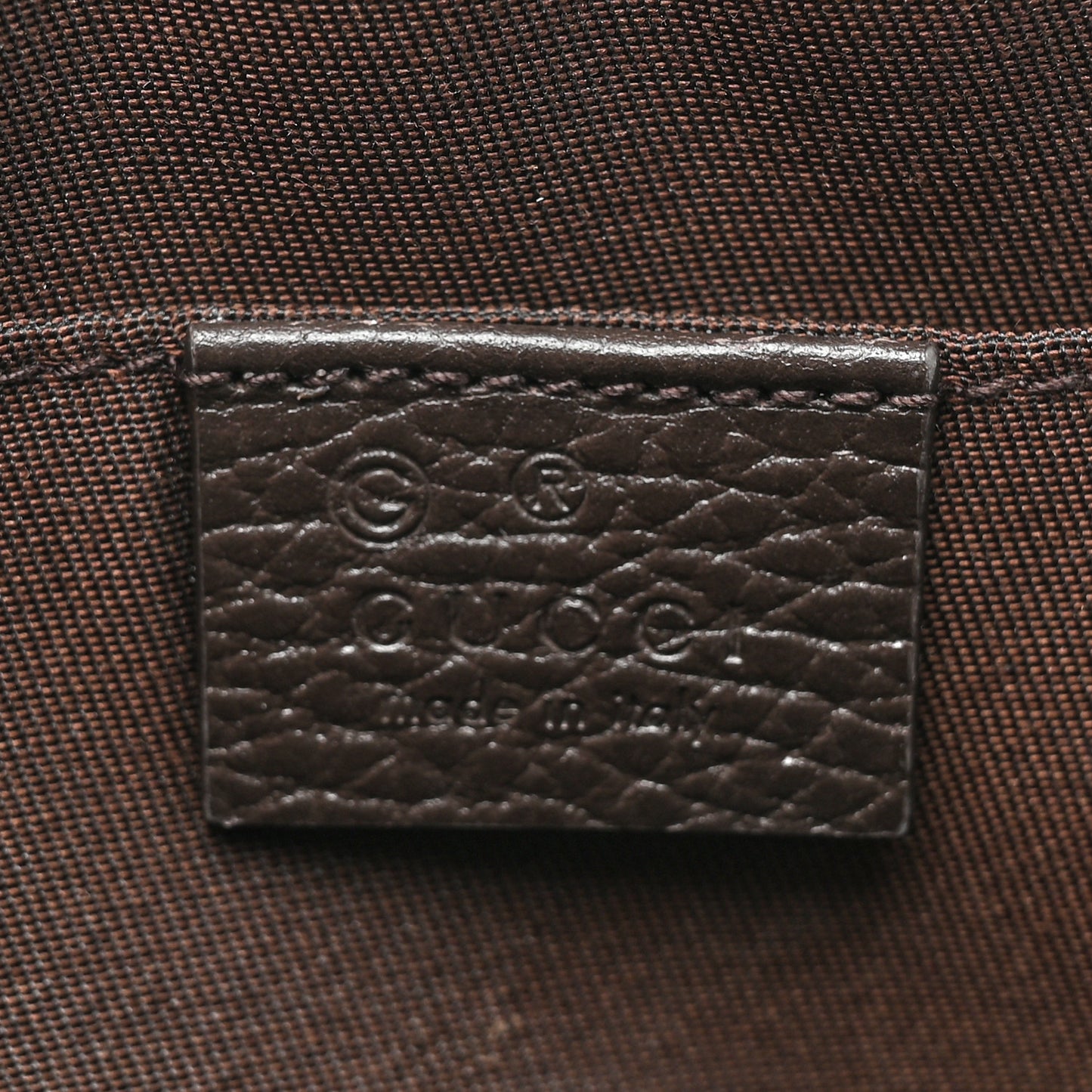 Monogram Dollar Calfskin Belt Bag Beige Ebony Testa di Moro Marrone Scuro