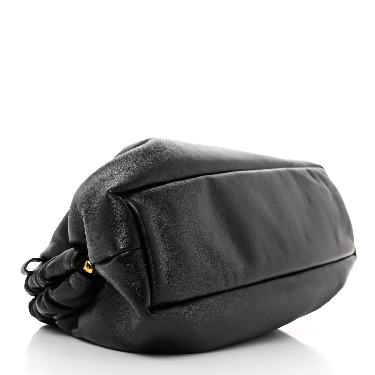 Lambskin Cloud Clutch Black Flamma