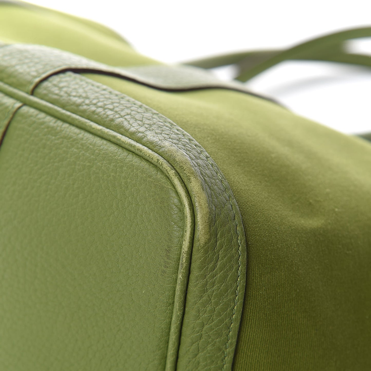 Toile Buffle Gala Garden Party 36 MM Tote Vert Anis