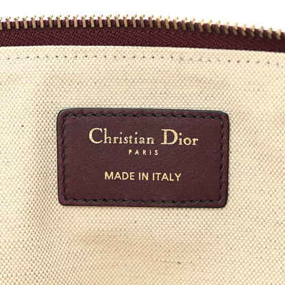 Christian Dior Oblique Logo Pouch Burgundy 6 of 8
