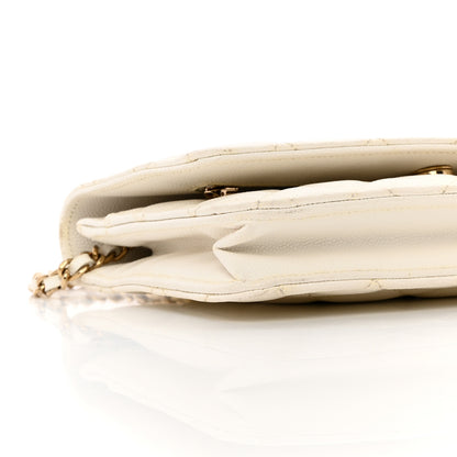 Chanel Caviar Quilted Wallet On Chain WOC White 11 of 12
