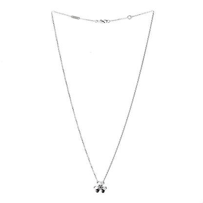 Van Cleef & Arpels 18K White Gold Diamond Mini Frivole Pendant Necklace 3 of 7