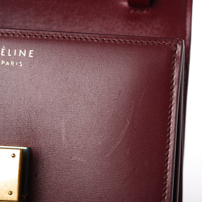 Celine Box Calfskin Small Classic Box Flap Bag Burgundy 9 of 9