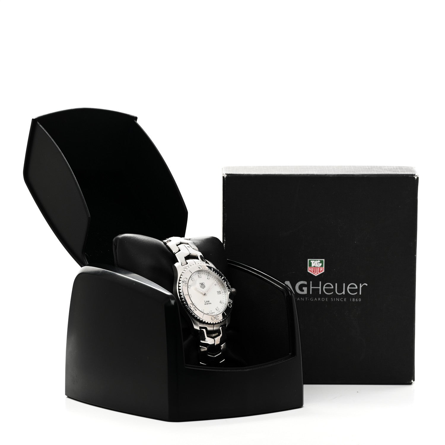 Tag Heuer Stainless Steel Diamond Mother of Pearl 39mm Link Quartz Watch WJ1114 5 of 5