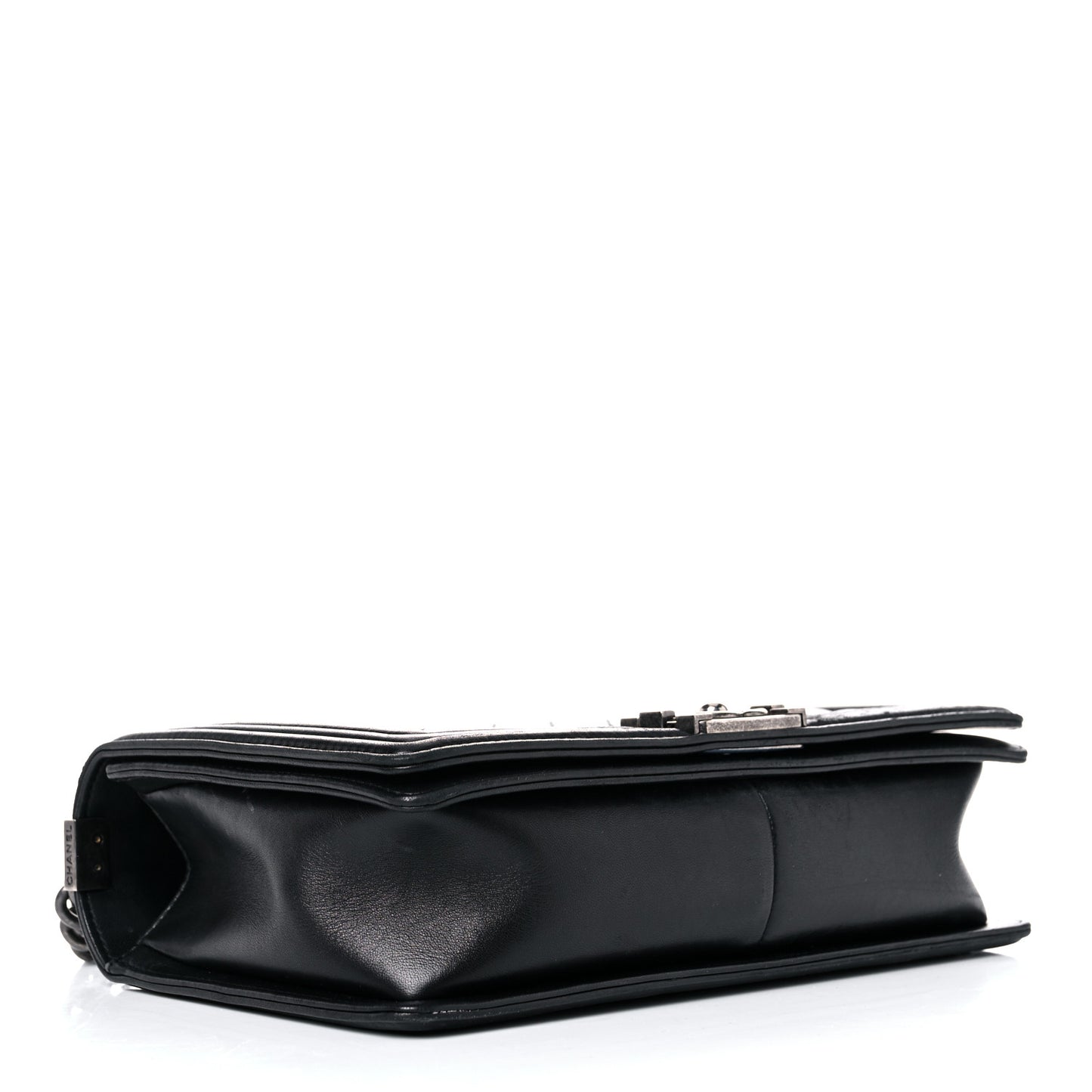 Lambskin Quilted New Medium Boy Flap Black