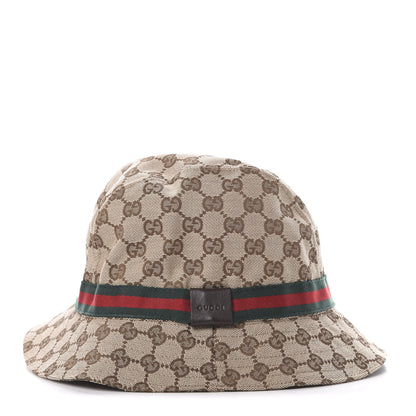 Gucci Monogram Web Bucket Hat L Brown 3 of 7