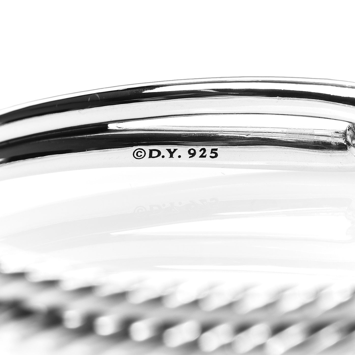 Sterling Silver 10mm Single Loop Labyrinth Bracelet