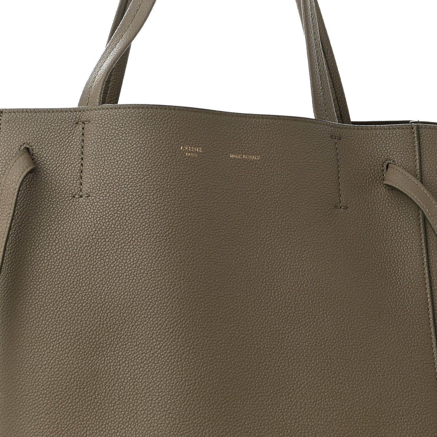 Celine Soft Grained Calfskin Medium Belt Cabas Phantom Taupe 7 of 10