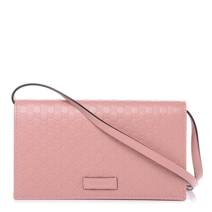 Gucci Microguccissima Crossbody Wallet Soft Pink 1 of 10