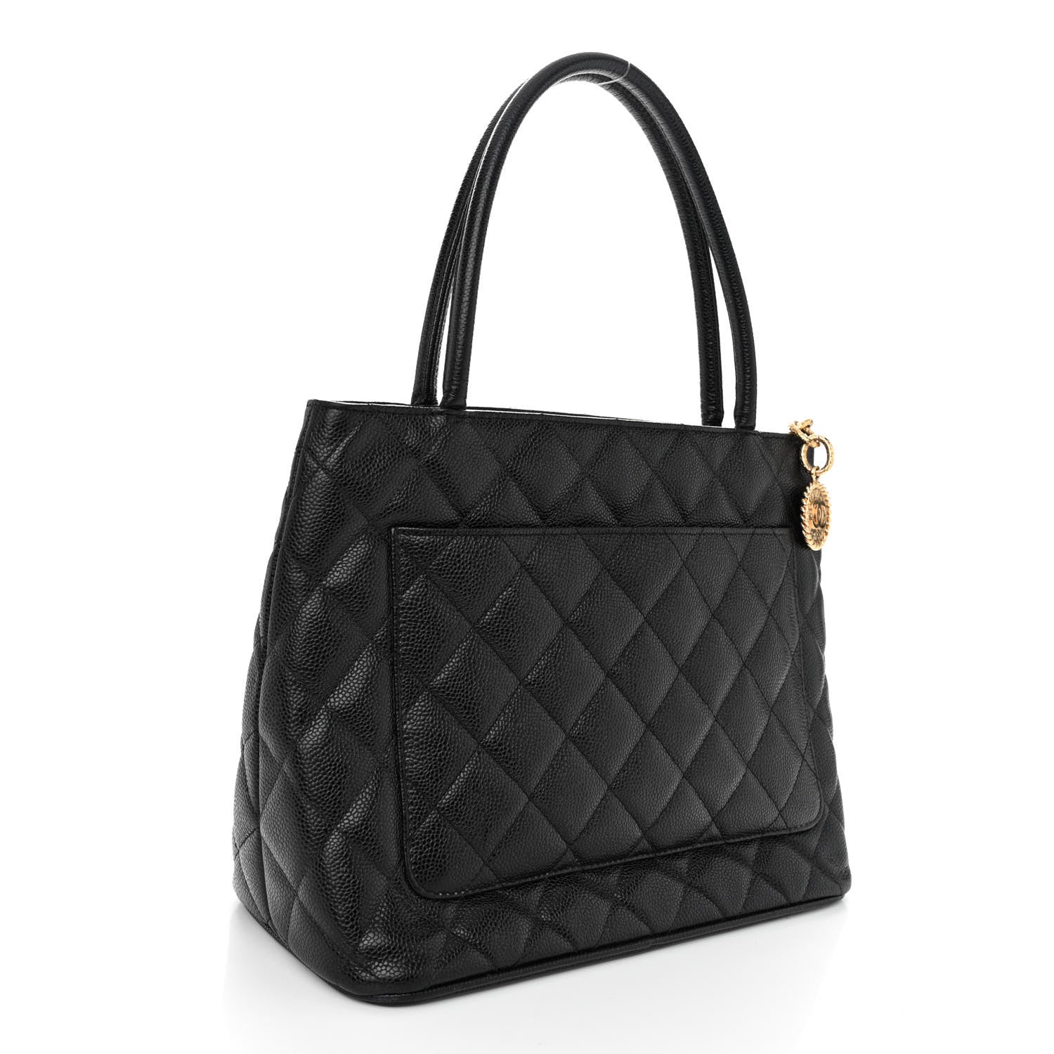 Chanel Caviar Quilted Medallion Tote Black 3 of 10