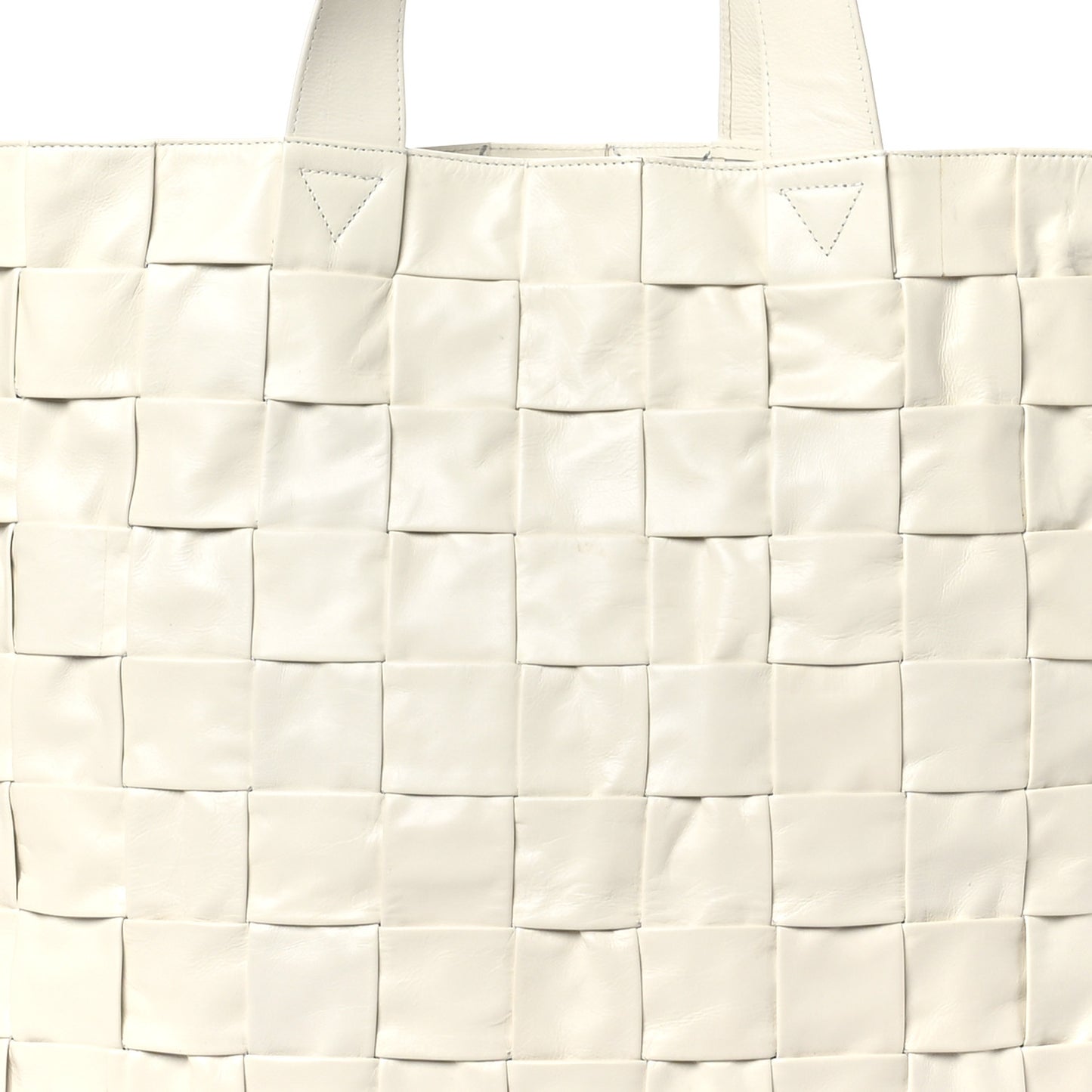 Calfskin Maxi Intrecciato Cassette Tote White