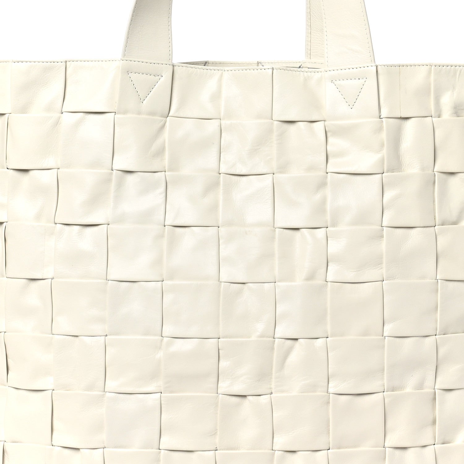 Bottega Veneta Calfskin Maxi Intrecciato Cassette Tote White 8 of 10
