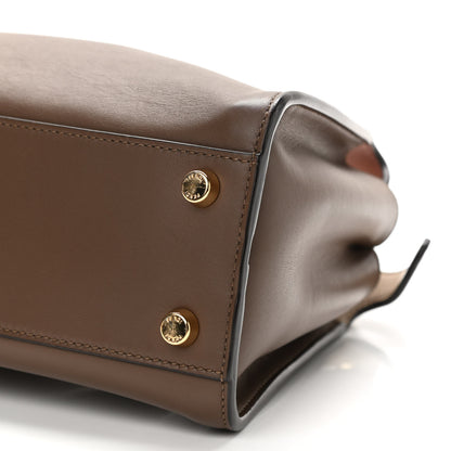 Fendi Vitello Tahiti Burro Bi-Color Medium Peekaboo Iconic Essentially Satchel Maya Camelia Confetto 11 of 11
